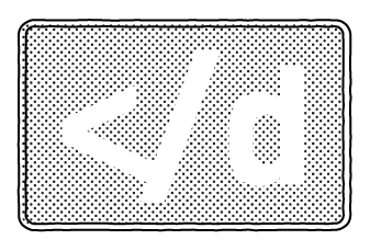Stylised black and white screentone illustration of crt-screen with white glowing letters.